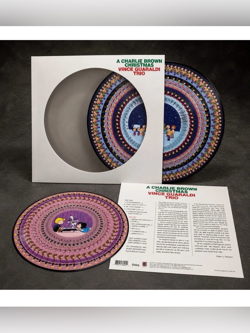 A Charlie Brown Christmas Vince Guaraldi Zoetrope Picture Disc LP Vinyl Record